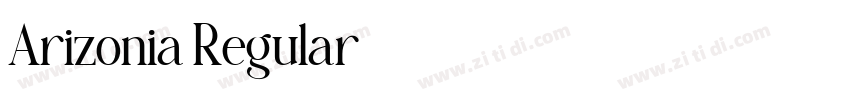 Arizonia Regular字体转换 Arizonia Regular字体转换